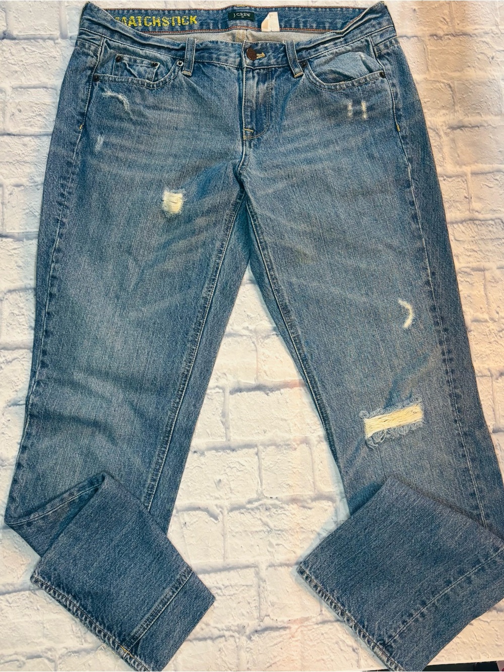 Women’s J.Crew Medium Wash Matchstick Jeans Size W31 100% Cotton
